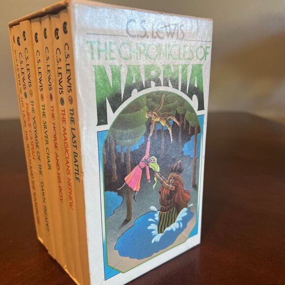 The Chronicles of Narnia Boxed Set 7 Book Lot CS Lewis Collier 1970 - Picture 1 of 16